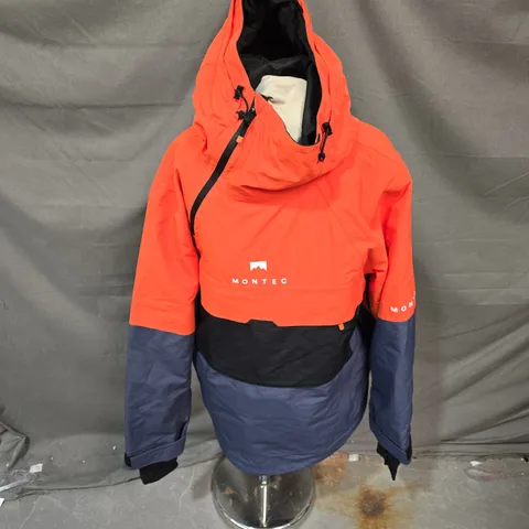 MONTANE JACKET – ORANGE/BLUE, UK SIZE M (ORIGINAL: M)
