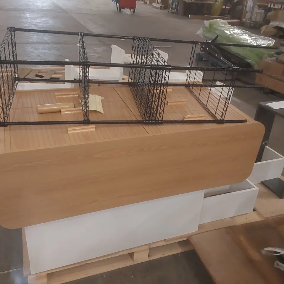 PALLET CONTAINING A LARGE QUANTITY OF ASSORTED ASSEMBLED FURNITURE PARTS