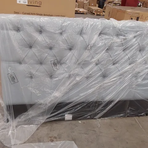 BAGGED DESIGNER 6FT SUPERKING SIZED FABRIC UPHOLSTERED HEADBOARD