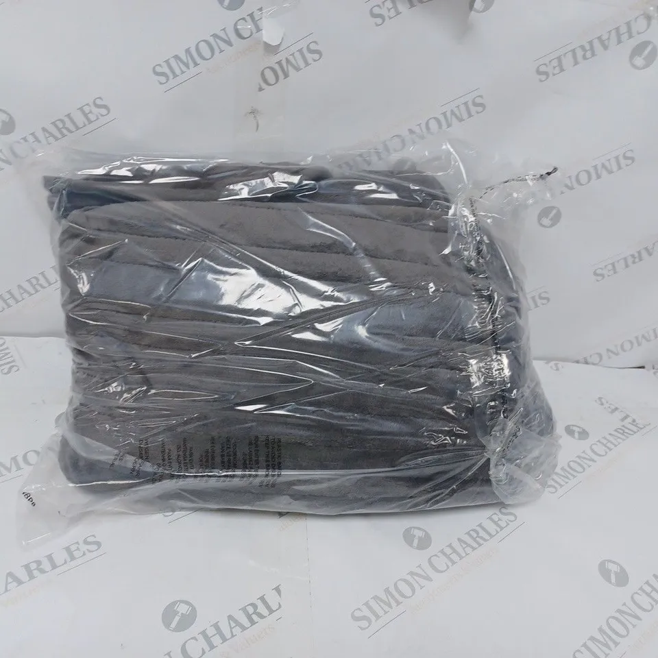 BOXED COZEE HOME VELVETSOFT HEATED THROW IN CHARCOAL