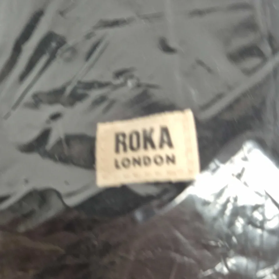 ROKA LONDON BACKPACK BAG – BLACK WITH GRAY STRAP (TAGGED)
