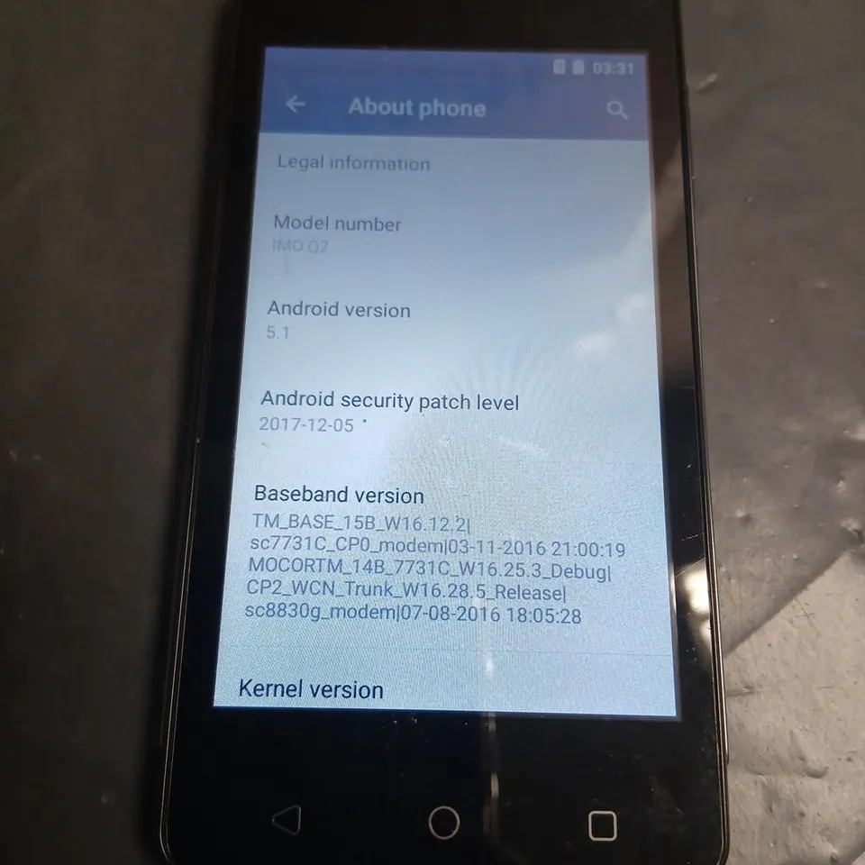 IMO Q2 SMARTPHONE – BLACK (ANDROID 5.1) – POWERED BY VERVE CONNECT