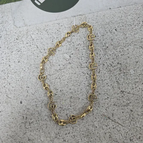 GUCCI INTERLOCKING GG GOLD-TONE BRACELET/NECKLACE