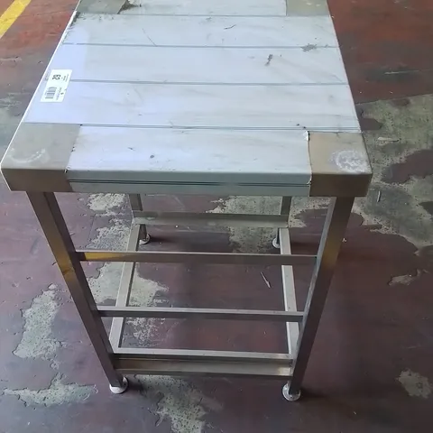 STAINLESS STEEL INDUSTRIAL CATERING WORKTOP/COUNTER
