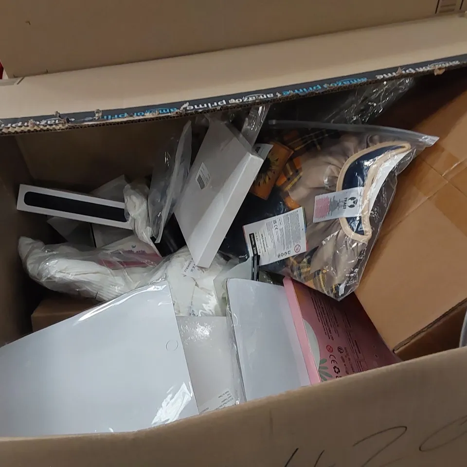 PALLET OF ASSORTED HOUSEHOLD ITEMS AND CONSUMER PRODUCTS. INCLUDES FACE MASKS, CRAFT ITEMS, COOKIE CUTTERS ETC  