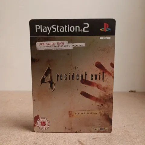 RESIDENT EVIL 4 LIMITED EDITION STEELBOOK PLAYSTATION 2 VIDEO GAME