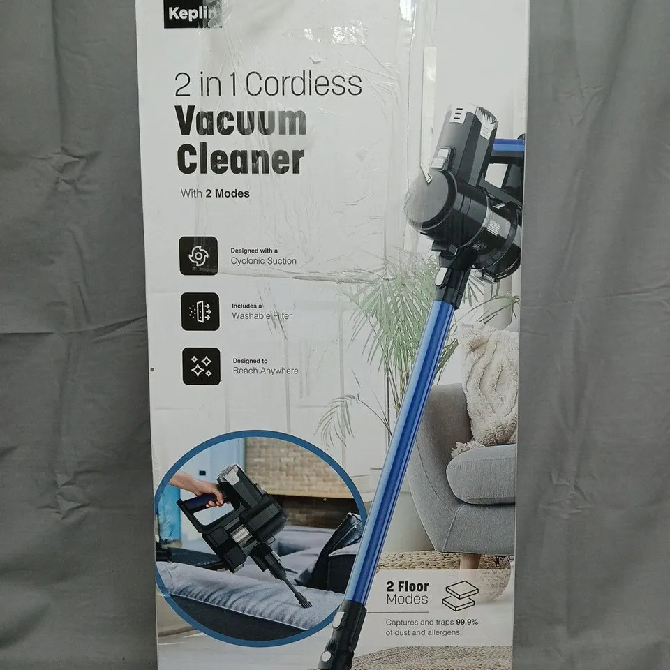 KEPLIN 2-IN-1 CORDLESS VACUUM CLEANER – BOXED