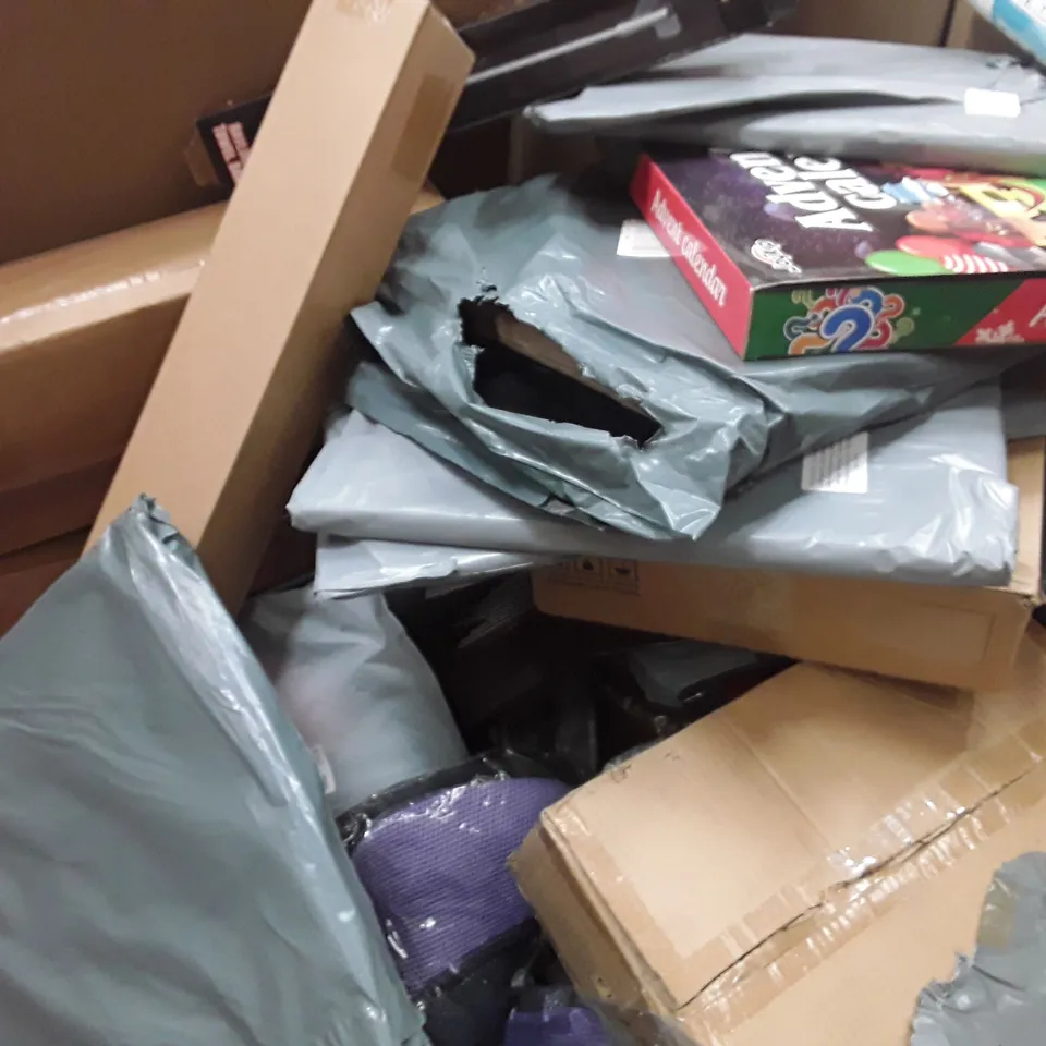 PALLET TO CONTAIN AN ASSORTMENT OF HOUSEHOLD ITEMS TO INCLUDE WATER FILTER, BLADELESS PURIFIER AND HEATER, LED CEILING LIGHT AND BAGS ECT