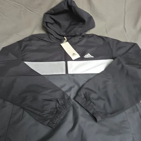 ADIDAS FULL ZIP LIGHTWEIGHT JACKET SIZE 13/14 YEARS