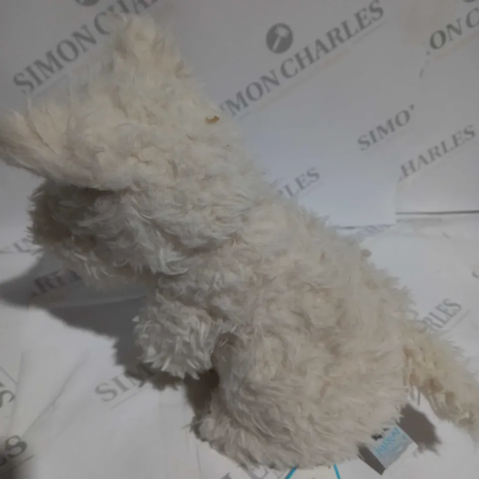 JELLYCAT MUNRO SCOTTIE DOG SOFT TOY IN WHITE
