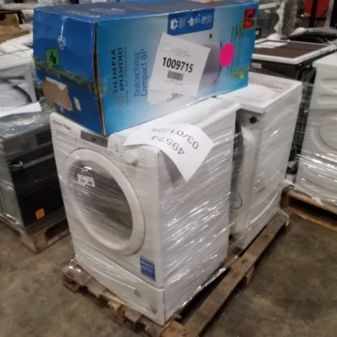 PALLET OF APPROXIMATELY 3 UNPROCESSED RAW RETURN WHITE GOODS TO INCLUDE