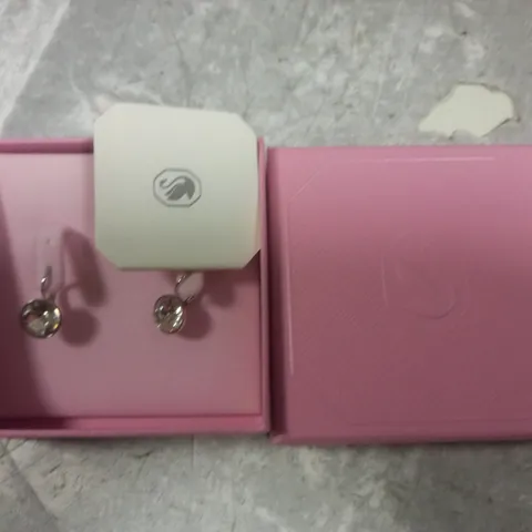 BOXED PAIR OF SWAROVSKI EARRINGS