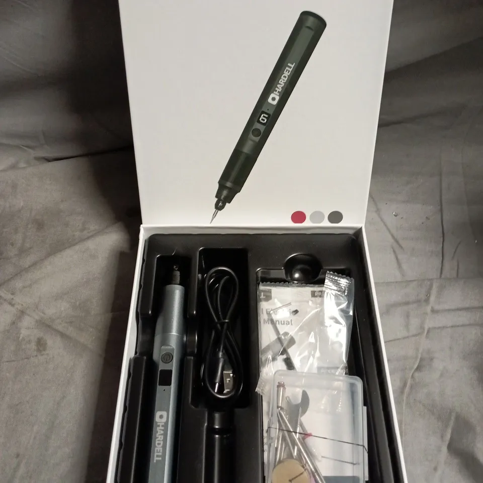 BOXED HARDWELL CORDLESS ENGRAVING PEN 
