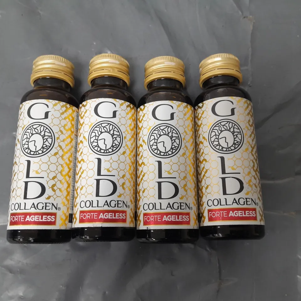 LOT OF 4 GOLD COLLAGEN FORTE AGELESS 50ML SUPPLEMENTS