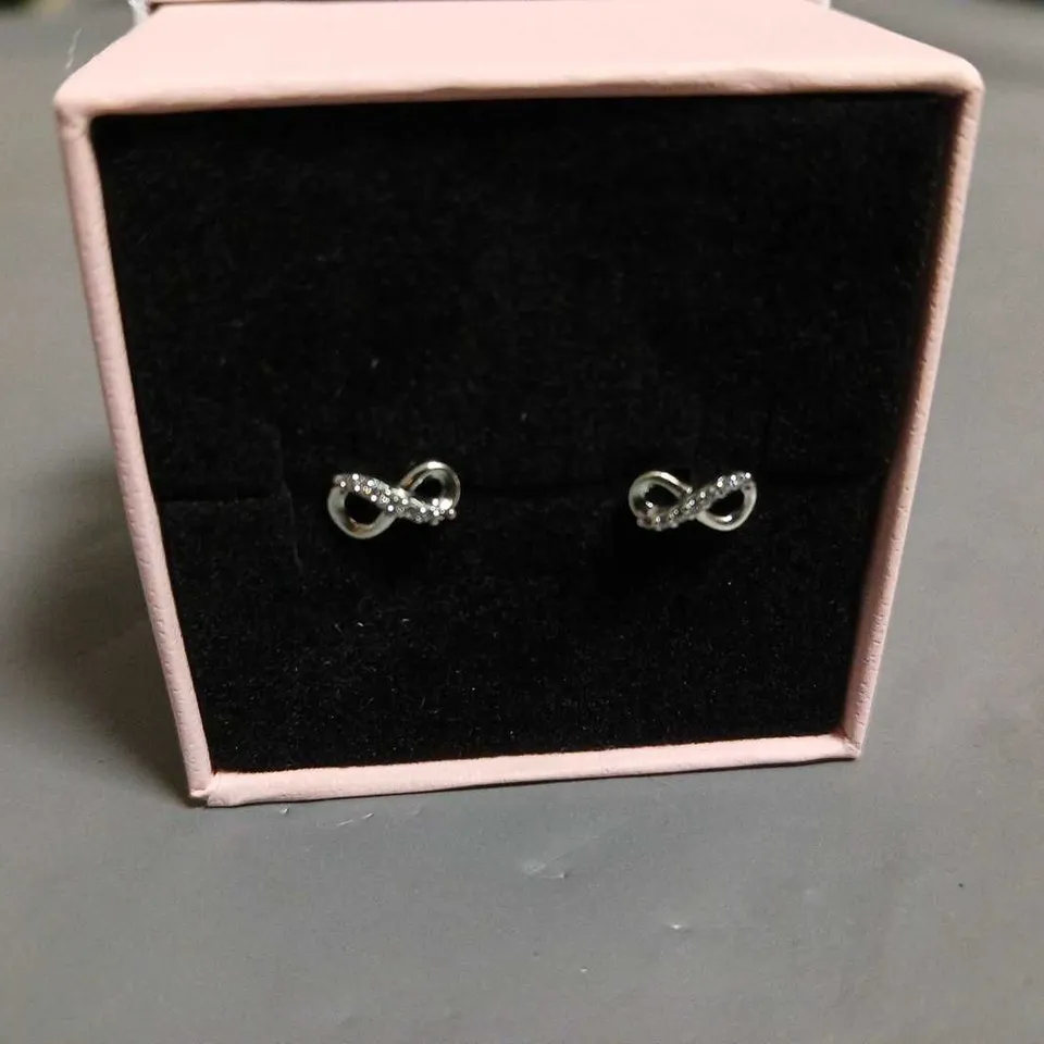 BOXED PANDORA INFINITY EARRINGS