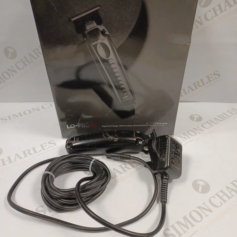 BOXED BABYLISS PRO LO-PRO FX CORDLESS TRIMMER 