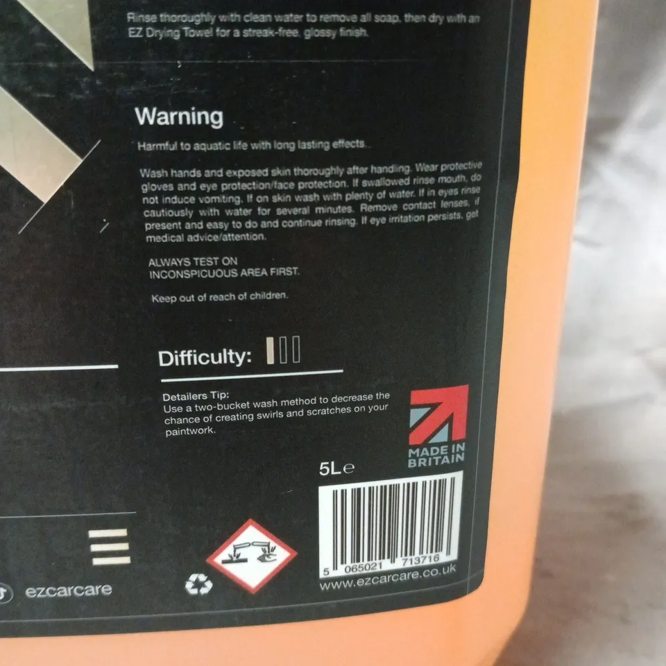 EZCARCARE CHAMPS LUXURY CAR SHAMPOO – 5L