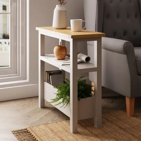 BOXED BROMLEY SIDE TABLE - GREY (1 BOX)