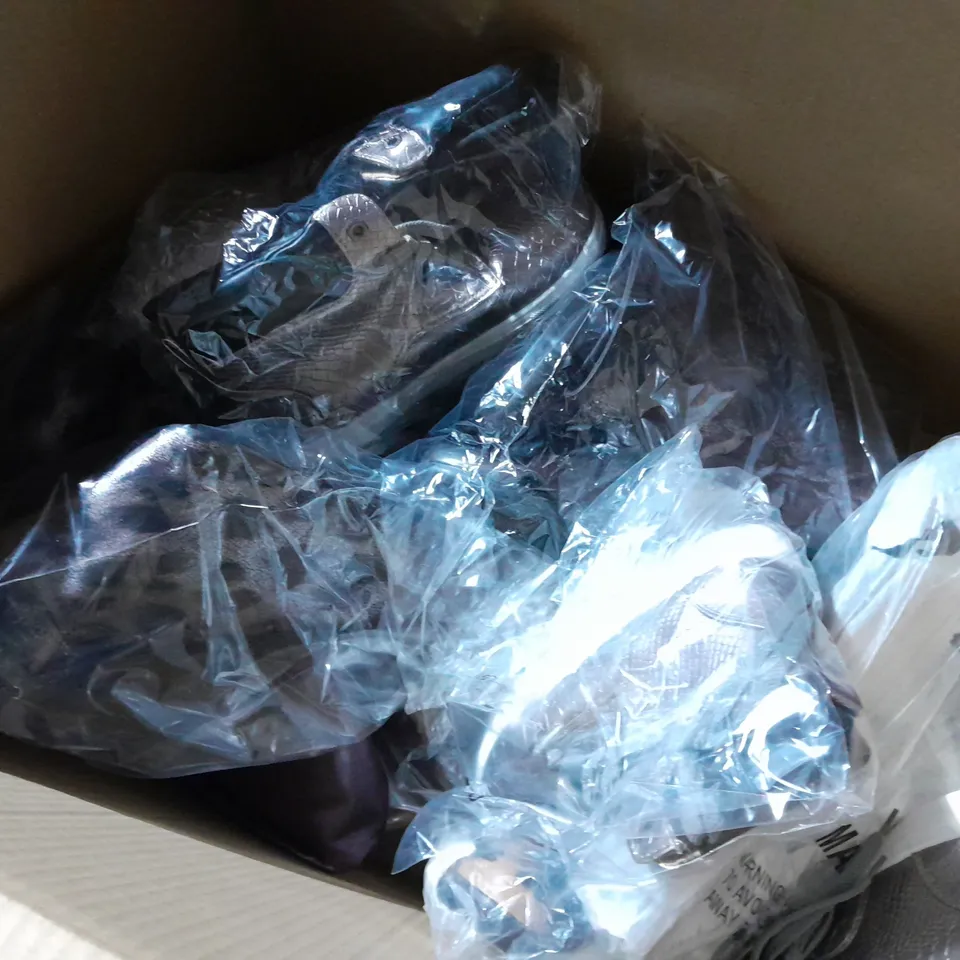 APPROXIMATELY 10 PAIRS OF ASSORTED WOMEN SHOES IN VARIOUS STYLES AND SIZES 