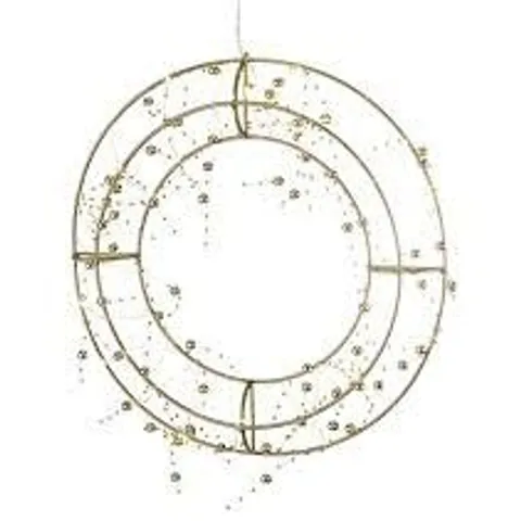 OUTLET SARA DAVIES GOLD PRE LIT WREATH