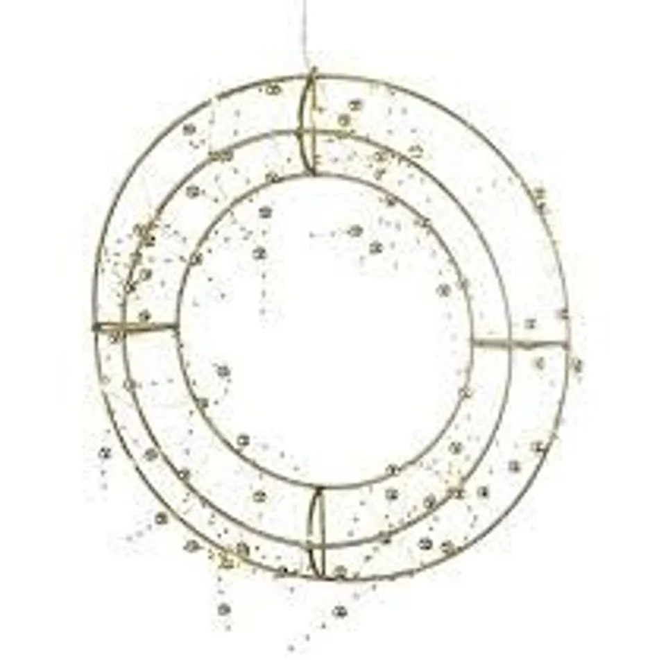 OUTLET SARA DAVIES GOLD PRE LIT WREATH