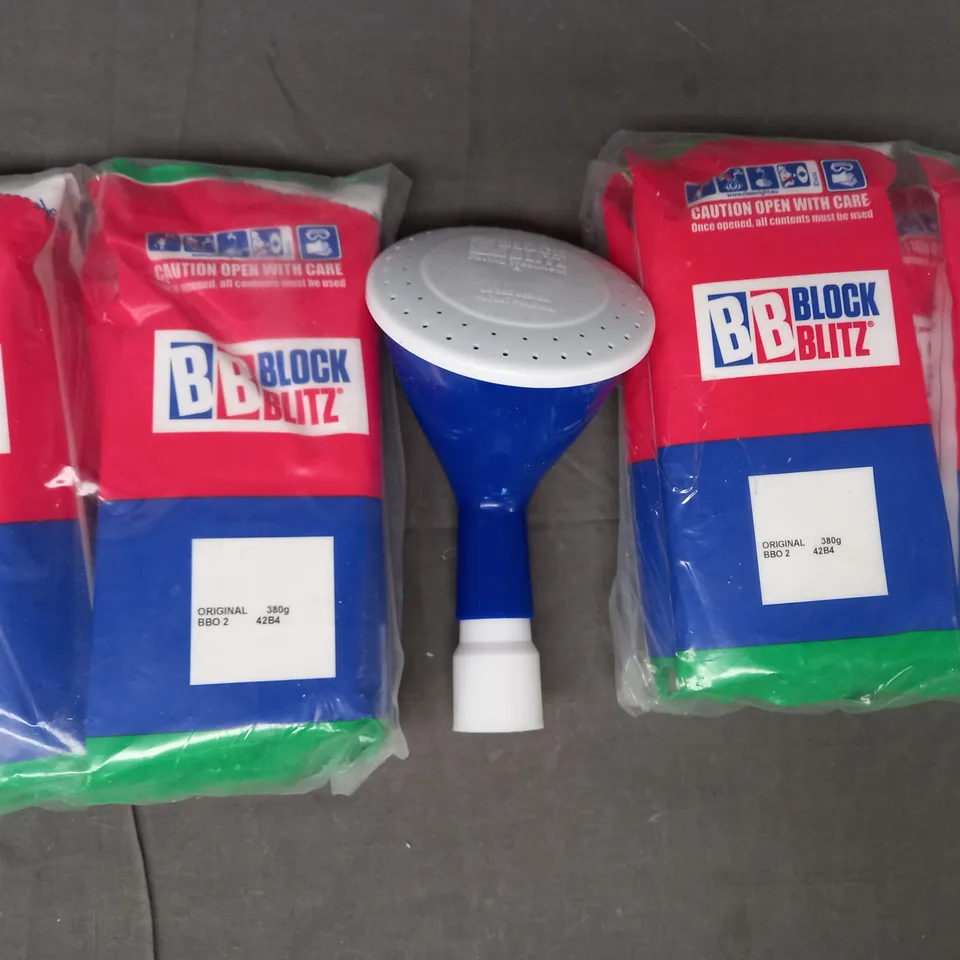 BOXED 4 PACK OF BLOCK BLITZ THE ORIGINAL WITH WATERING CAN ROSE ATTACHMENT