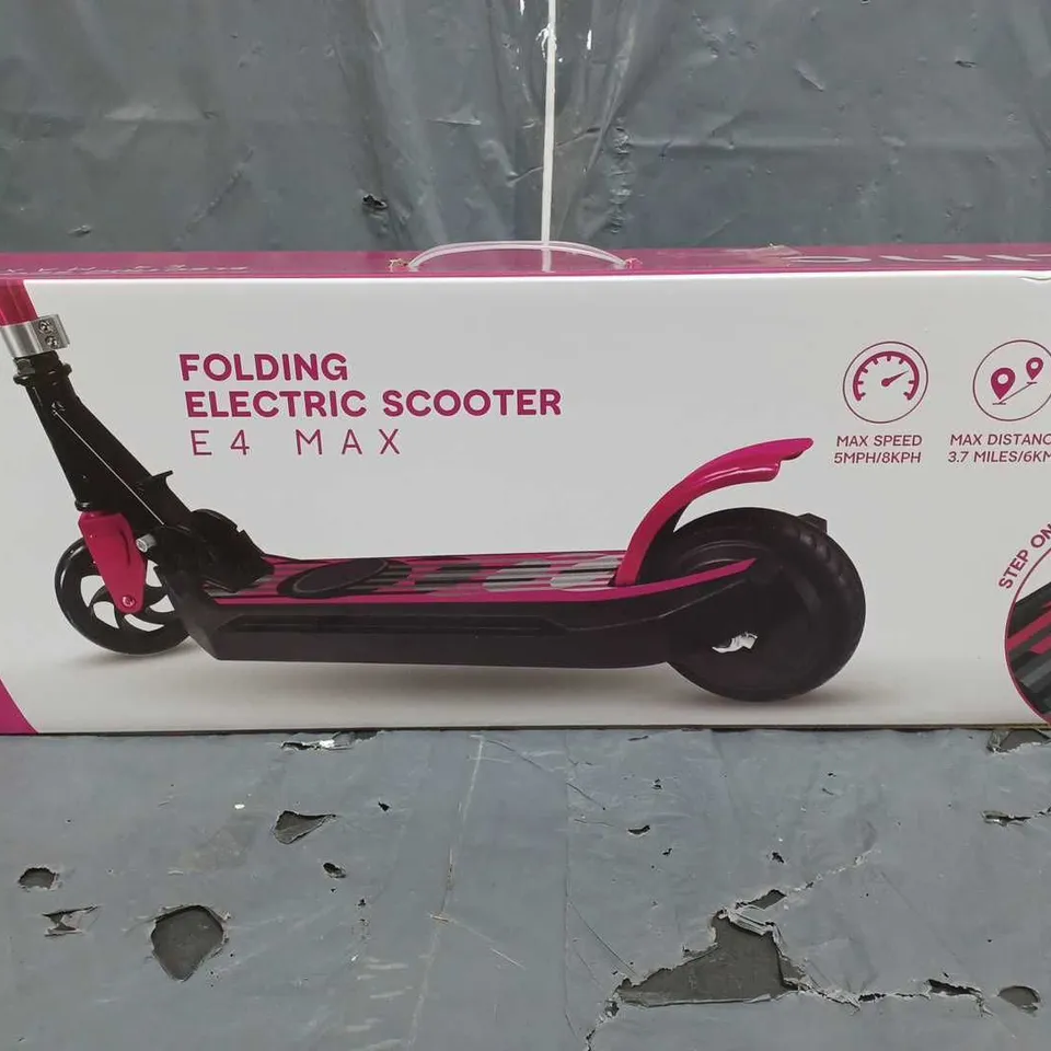 BOXED ZINC FOLDING E4 MAX ELECTRIC SCOOTER 