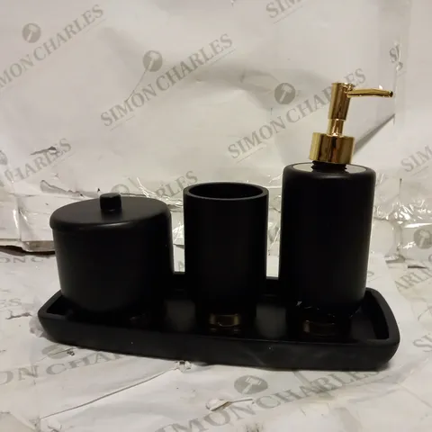 K BY KELLY HOPPEN BATHROOM SET - BLACK