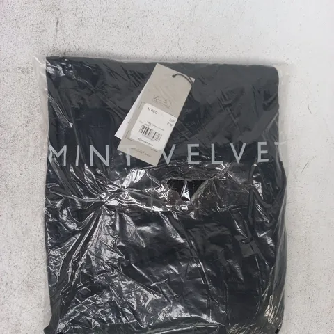 BAGGED MINT VELVET BALLOON TROUSERS IN BLACK SIZE MEDIUM
