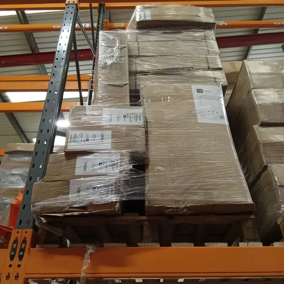 PALLET OF APPROXIMATELY 15 ASSORTED HIB NOVUM BATHROOM UNITS AND BASINS