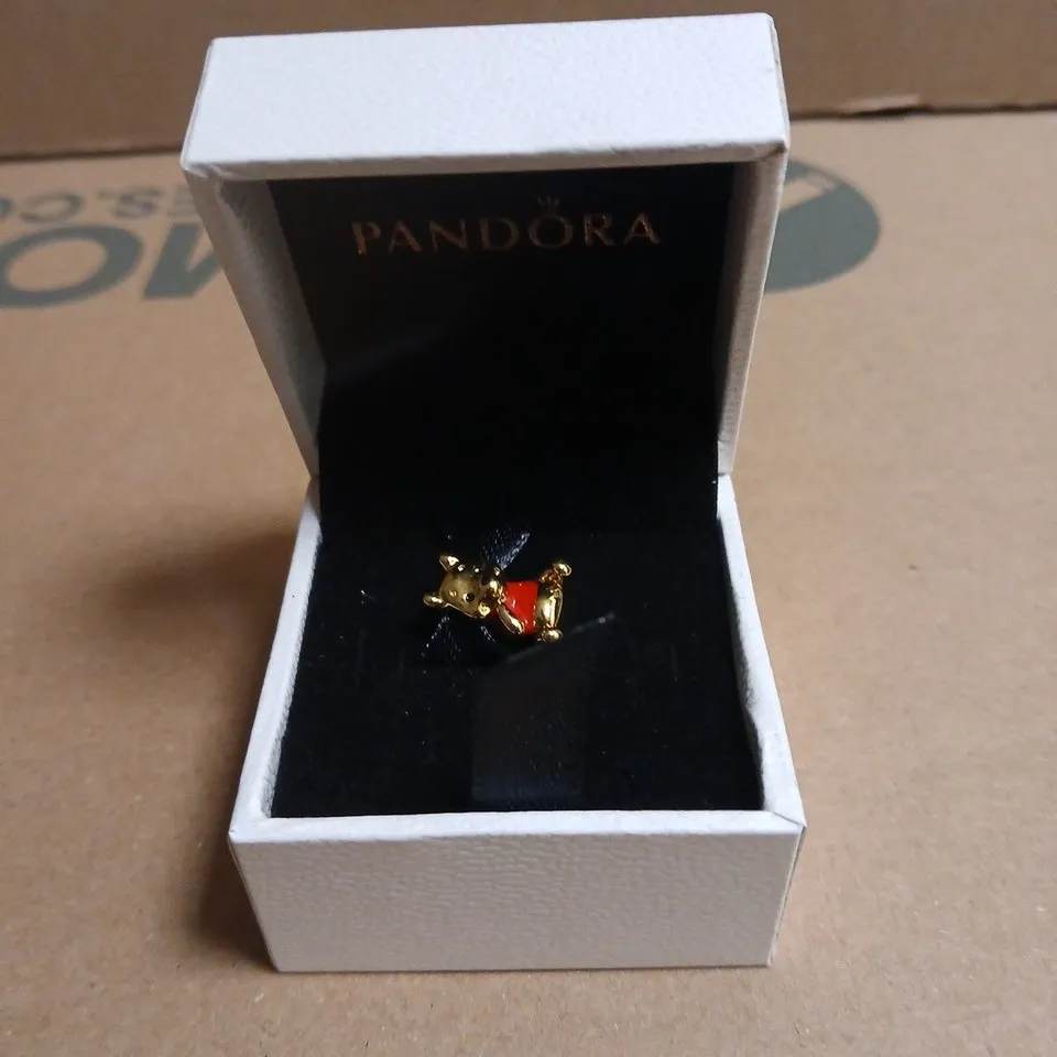 PANDORA GOLD-TONE WINNIE THE POOH CHARM 