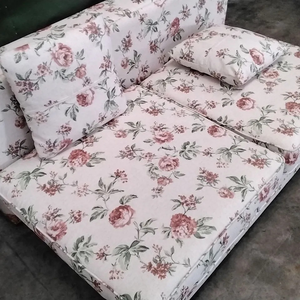 DESIGNER 2 SEATER FLORAL PATTERNED SOFABED