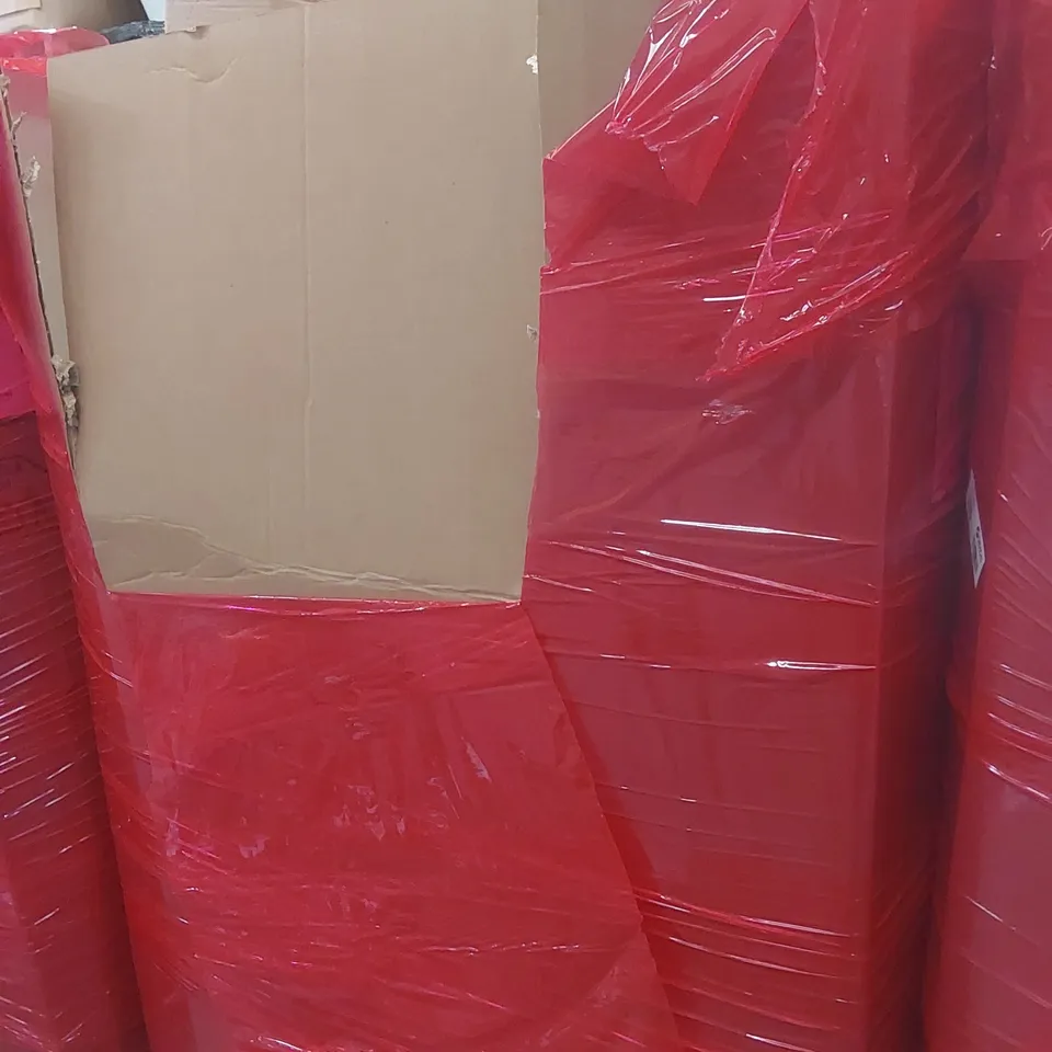 PALLET CONTAINING A LARGE QUANTITY OF ASSORTED ITEMS INCLUDING: 100CM BLACK L-SHAPED DESK, HAKUNA GLASS PATIO PET DOOR ECT