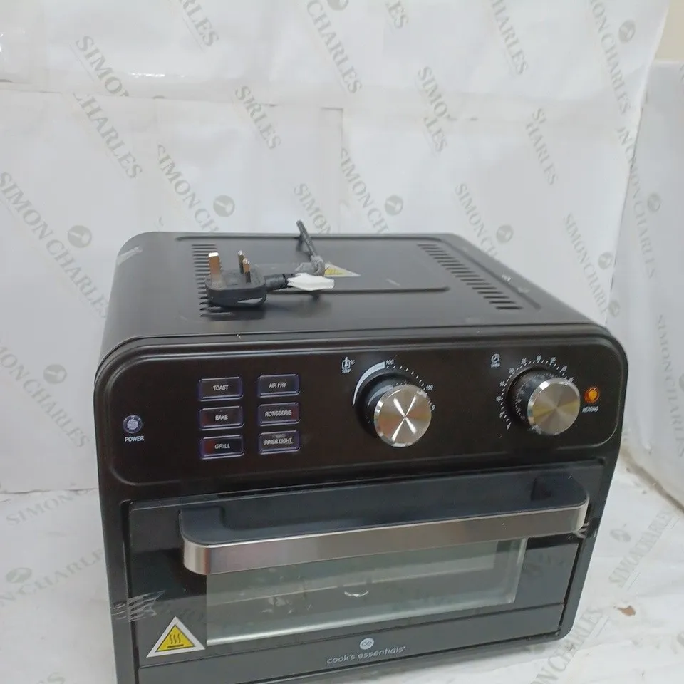 BOXED COOK'S ESSENTIAL 21-LITRE AIRFRYER OVEN IN BLACK