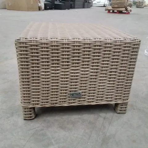 NOVA RATTAN FOOTSTOOL -LIGHT GREY-