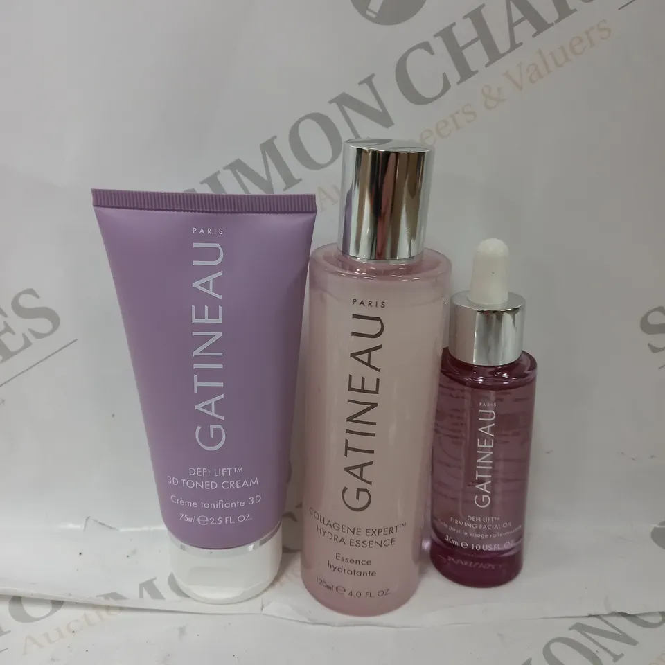 SET OF 3 GATINEAU TO INCLUDE - FIRMING SACIAL OLI - 3D TONED CREAM - ESSENCE HYDRATANTE 