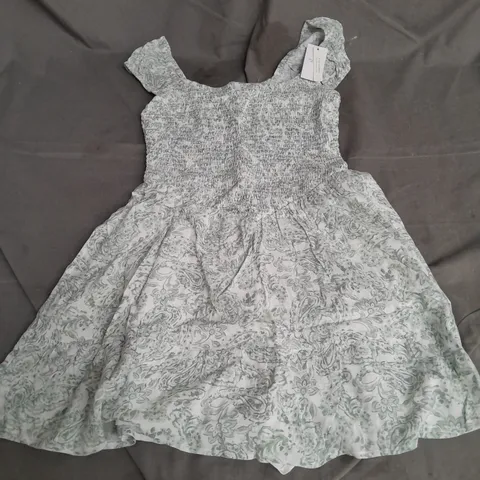 HOLLISTER SLEEVELESS PLAYSUIT IN GREEN PRINT SIZE S
