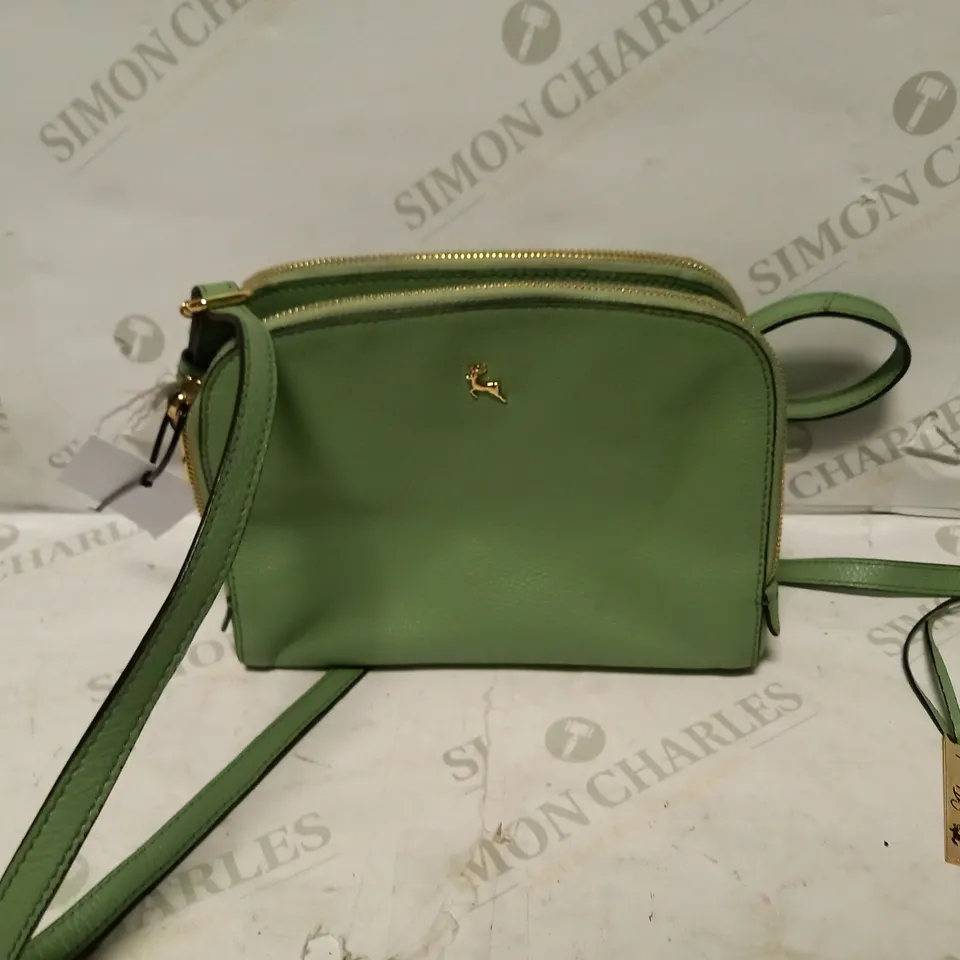 ASHWOOD GENUINE LEATHER WOMENS SMALL CROSSBODY BAG - GREEN