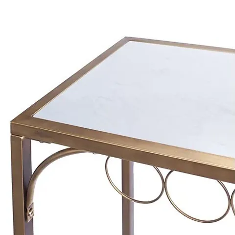 BUNDLEBERRY BY AMANDA HOLDEN BARSTAND WITH FAUX MARBLE TOP - DAMAGED