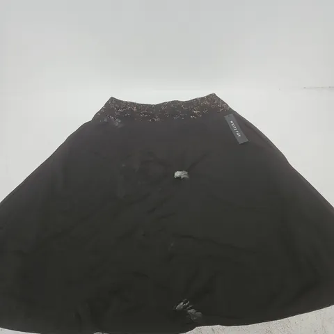 WHITE FOX PROMISE KEPT LACE MIDI SKIRT - BLACK, SIZE S