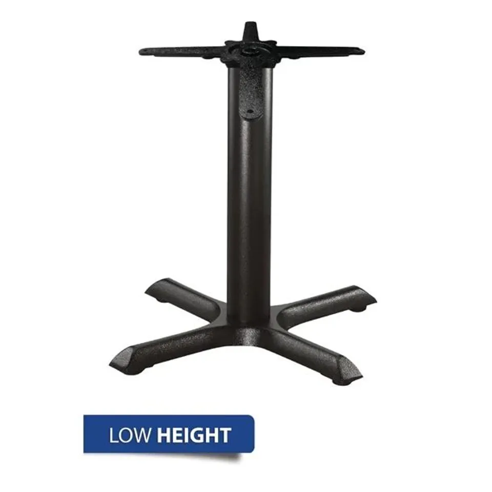 BOXED BOLERO CAST IRON COFFEE HEIGHT TABLE BASE