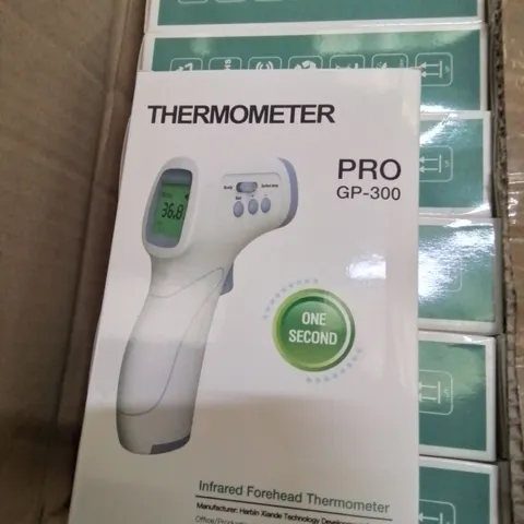 BOX CONTAINING APPROXIMATELY 60 THERMOMETER PRO GP-300