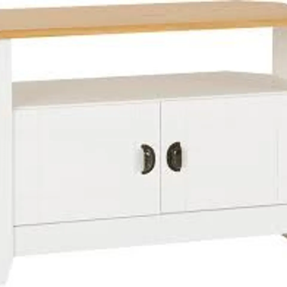 BOXED LUDLOW TV UNIT FOR TVS UP TO 32" - WHITE (1 BOX)