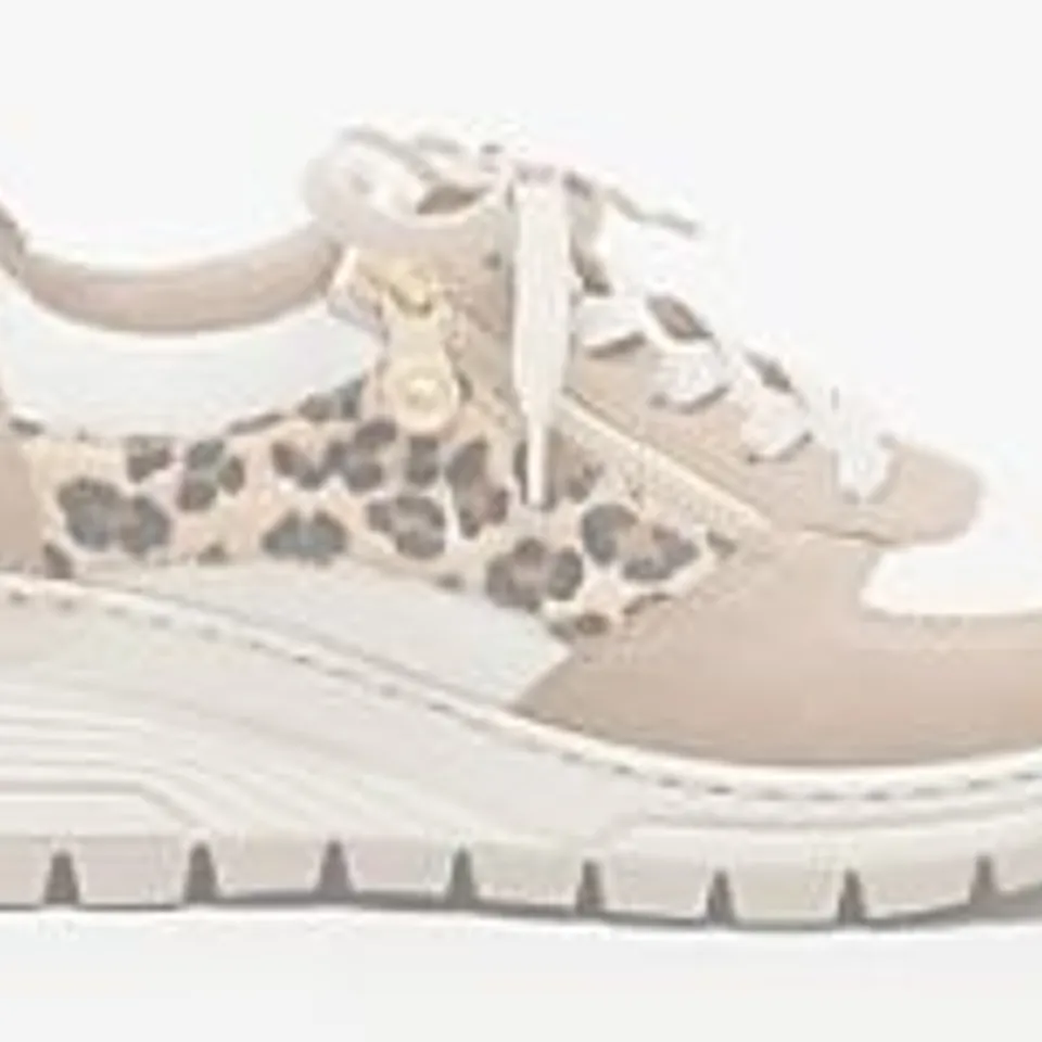 RIEKER WEDGE PANEL PRINT TRAINER BROWN SIZE 6