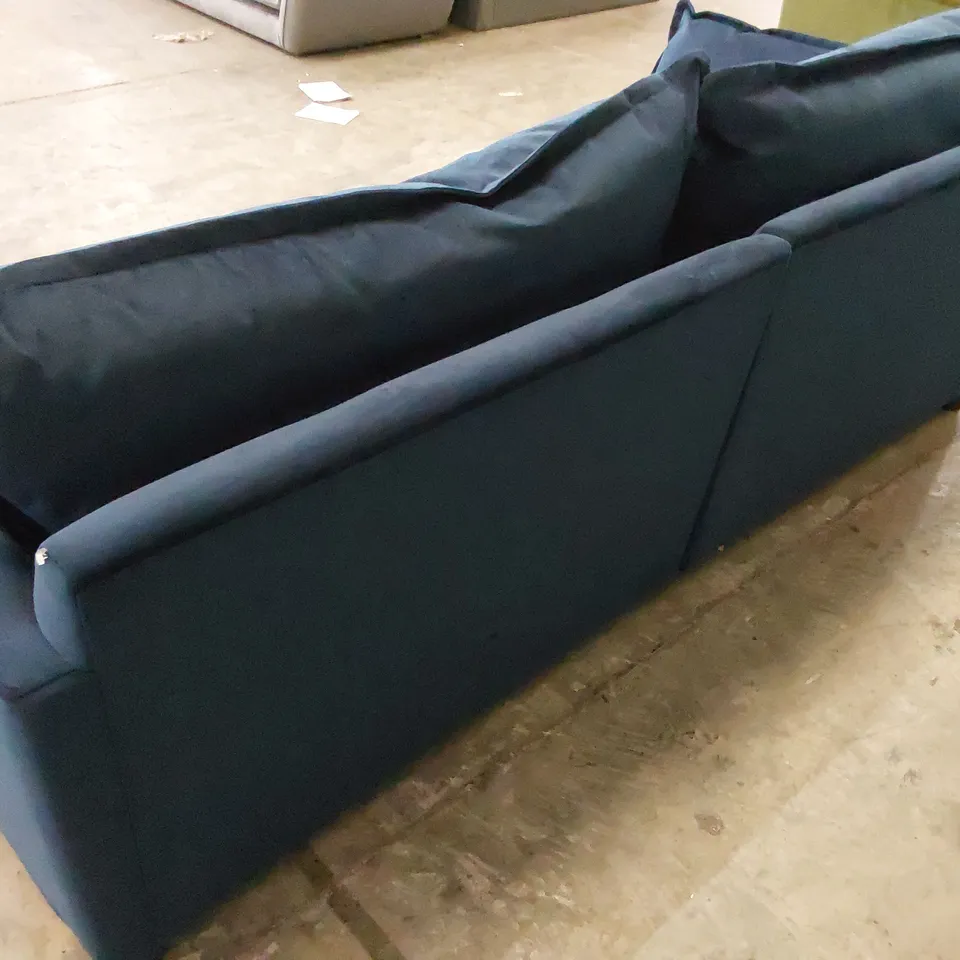 DESIGNER THE LOUNGE CO. MADE COLETTE SOFT 4 SEATER SPLIT-FOAM MIDNIGHT INDIGO SOFA