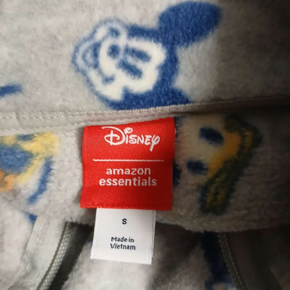 DISNEY BY AMAZON ESSENTIALS KIDS' MICKEY MOUSE FLEECE ZIP-UP JACKET – GREY, SIZE S
