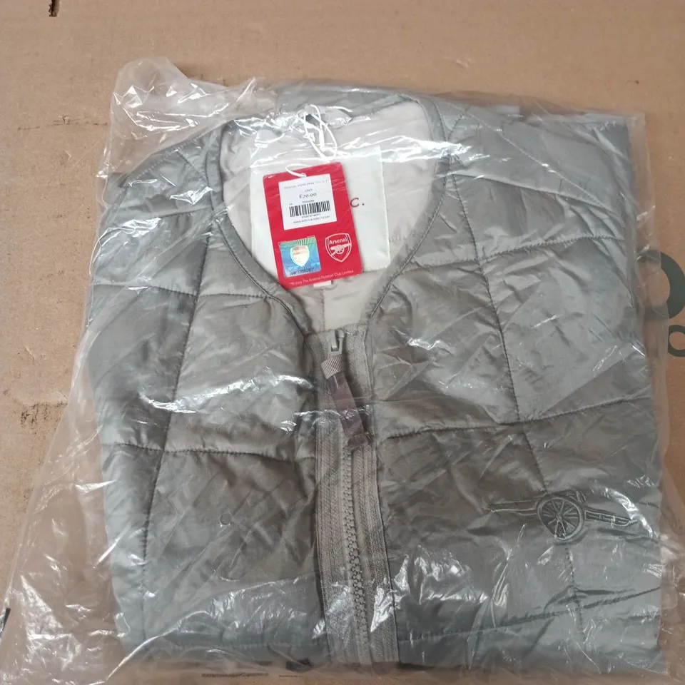 BAGGED ARSENAL MENS DRAYTON GILET IN GREY - MEDIUM