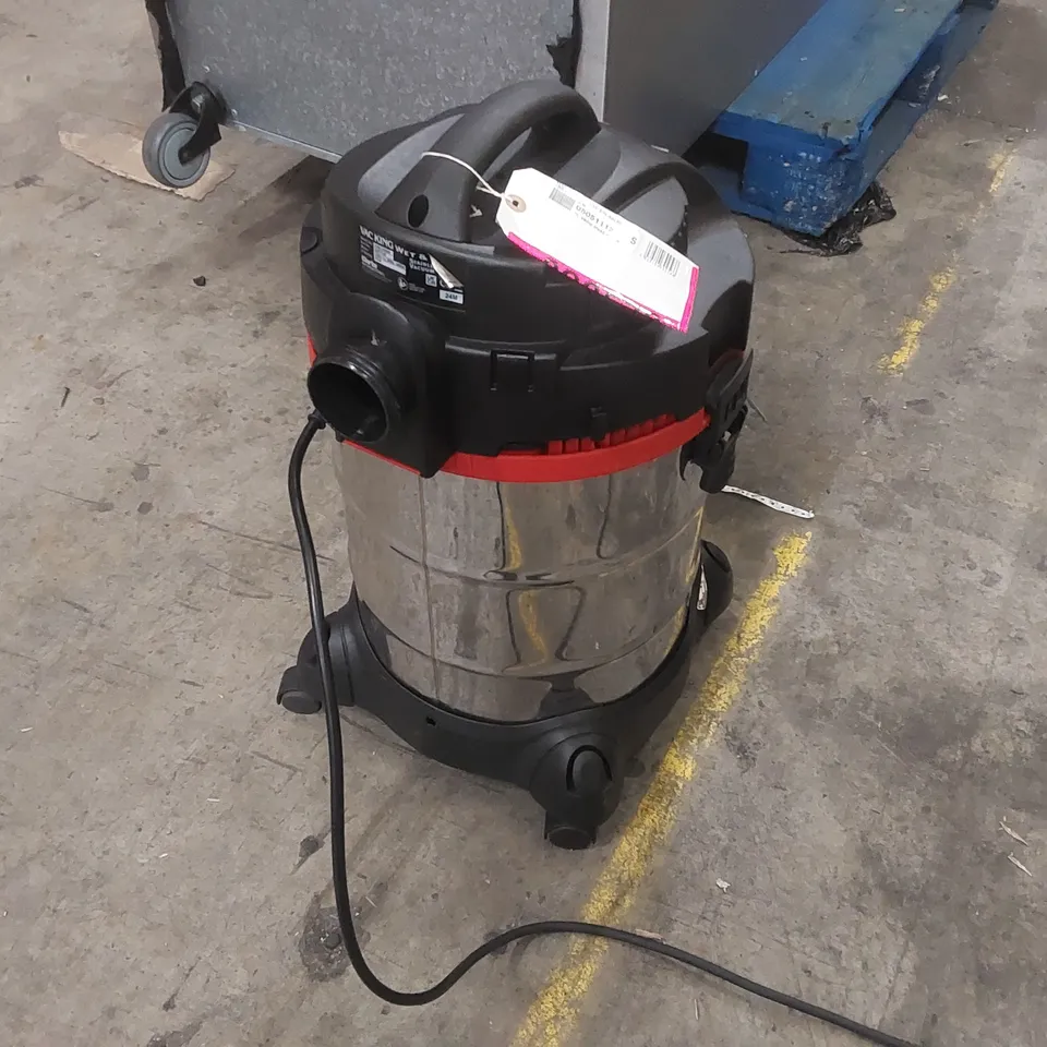 VAC KING CVAC30SSR 30L STAINLESS STEEL WET & DRY VACUUM CLEANER WITH POWER TAKE-OFF (230V)
