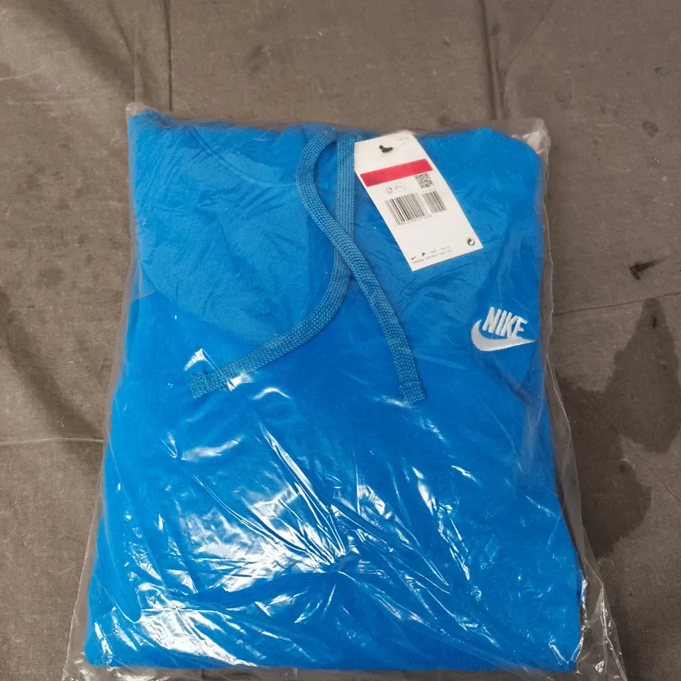 BAGGED NIKE LOGO HOODE - BLUE - LARGE 