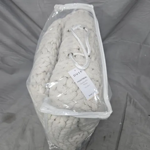 DUSK MONTREAL CHUNKY KNIT THROW – CREAM, 120 X 180 CM